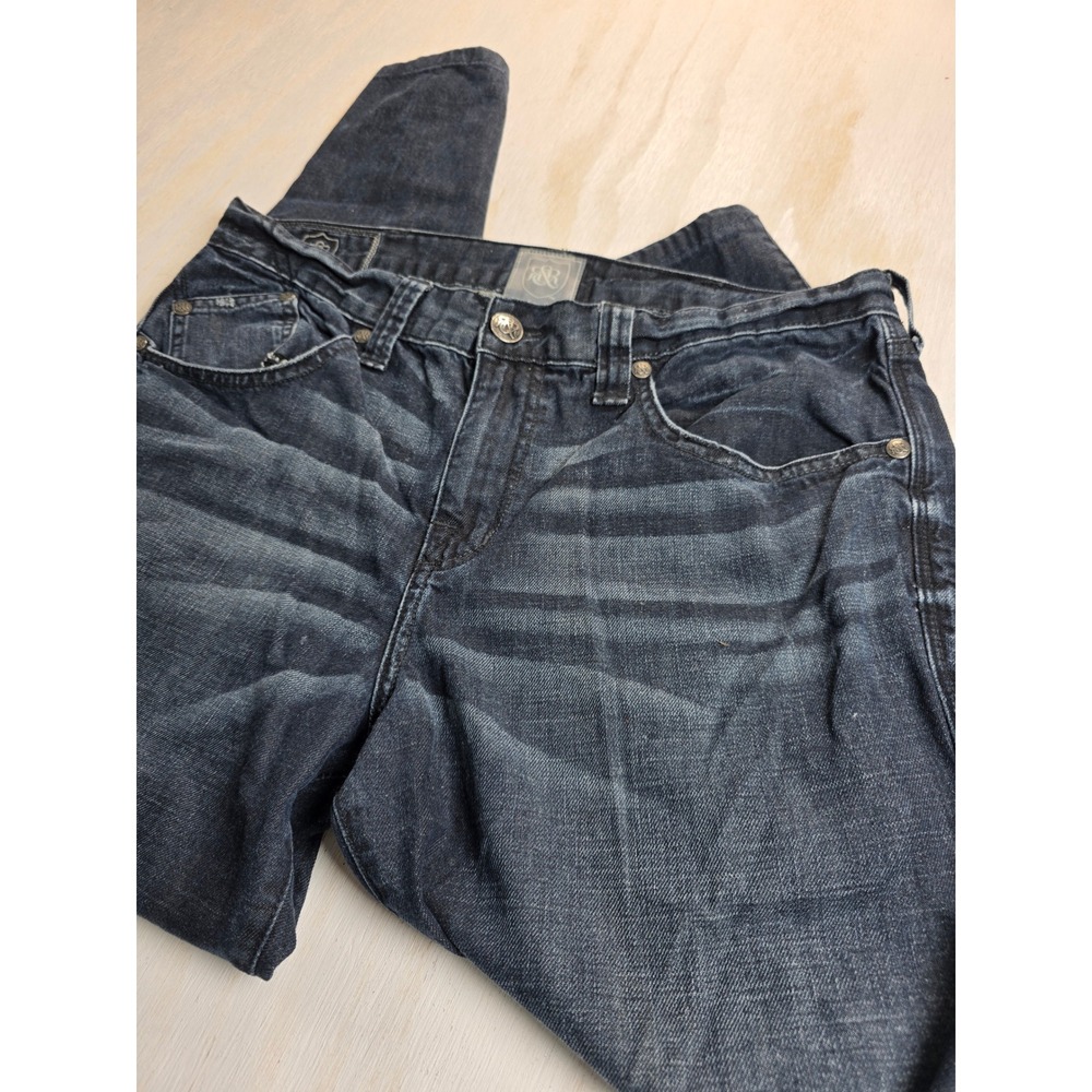 Rock & Republic Henlee Jeans Mens 36x34 Dark Wash Straight Leg Y2K R510145